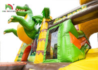 Προσαρμοσμένα σπίτι αναπήδησης δεινοσαύρων μεγέθους διογκώσιμα/μικρό παιδί Bouncy Castle με τη φωτογραφική διαφάνεια