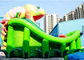Kids EN 14960 CE Dinosaur Inflatable Slide Jumping Castle